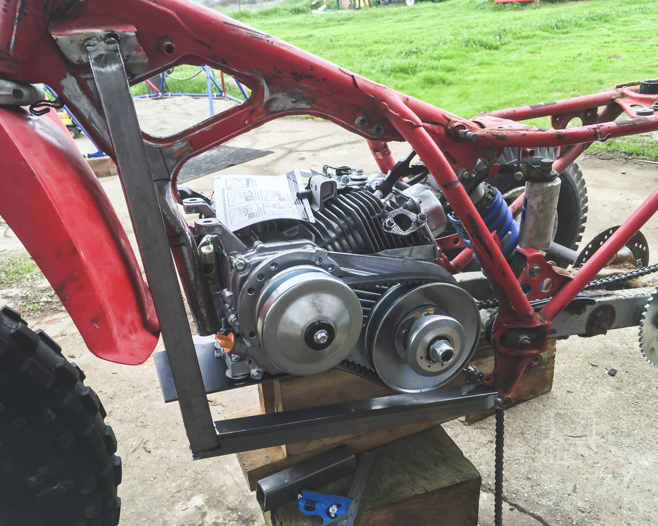 Atc 212x Honda 3 Wheeler 0x With A Harbor Fright Predator 212cc Motor Conversion Swap