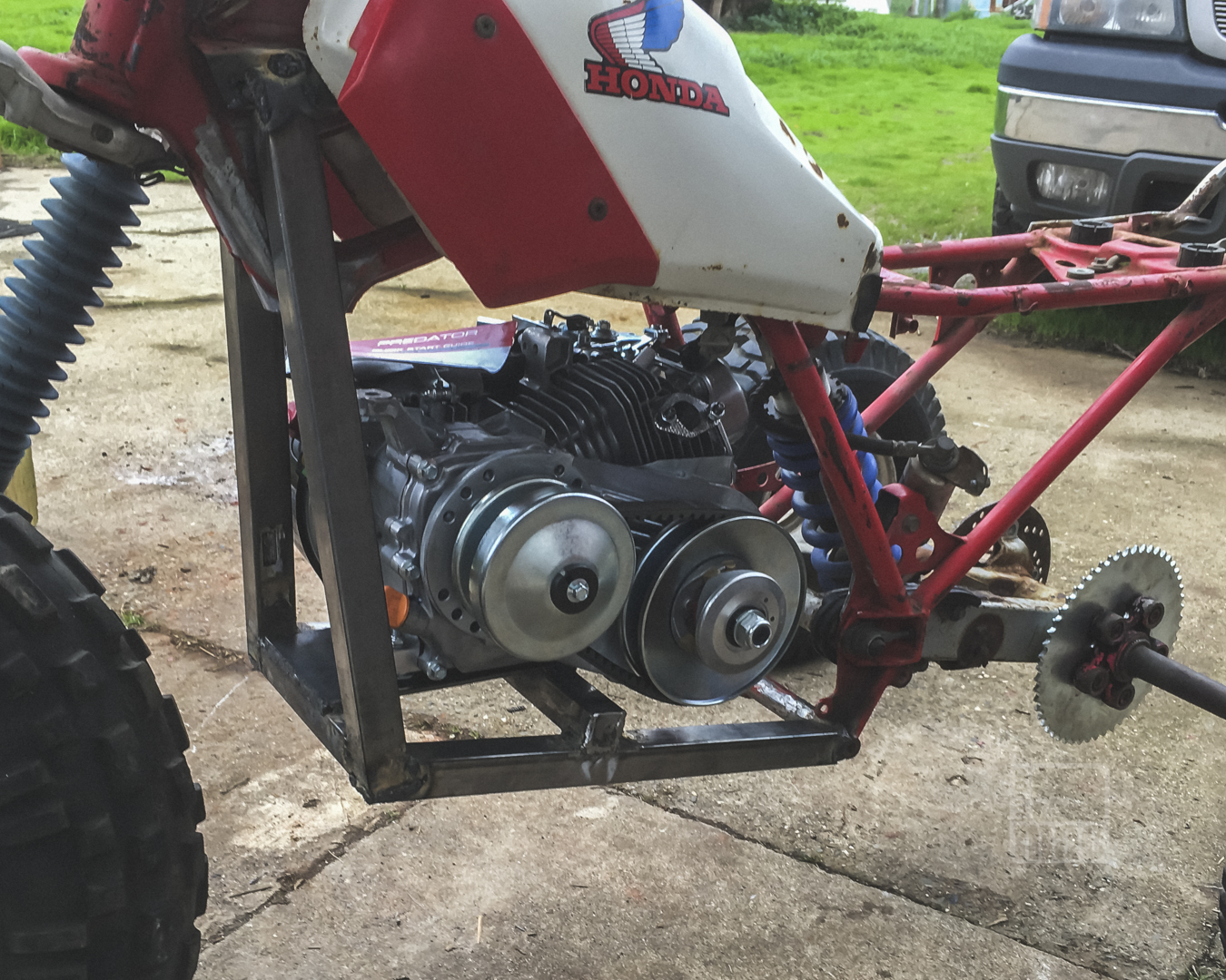 Atc 212x Honda 3 Wheeler 200x With A Harbor Fright Predator 212cc Motor Conversion Swap