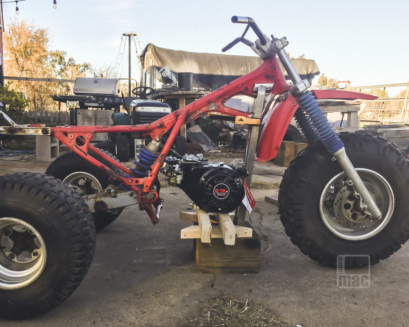 Atc 212x Honda 3 Wheeler 0x With A Harbor Fright Predator 212cc Motor Conversion Swap